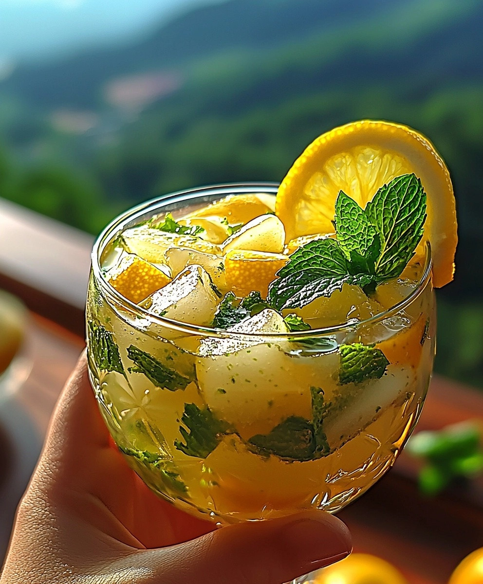 Limonade menthe maison