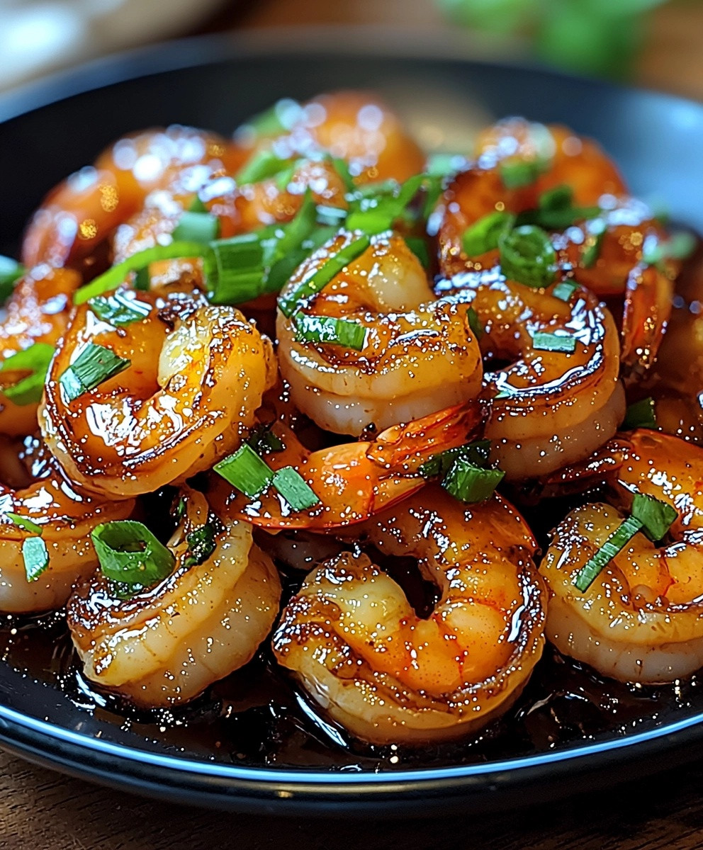 Crevettes au miel et à l'ail