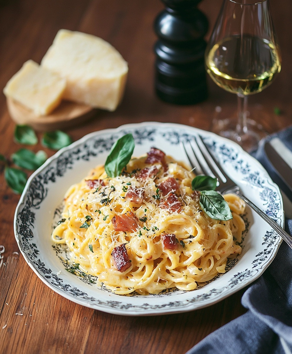 pâtes carbonara traditionnelle