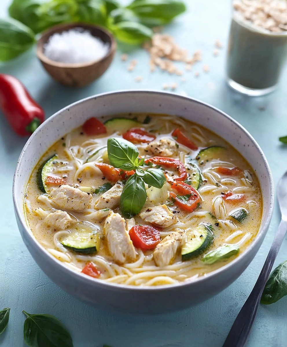 Soupe de nouilles au poulet