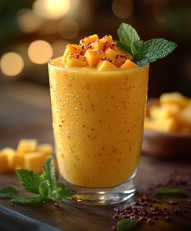 Smoothie mangue curcuma