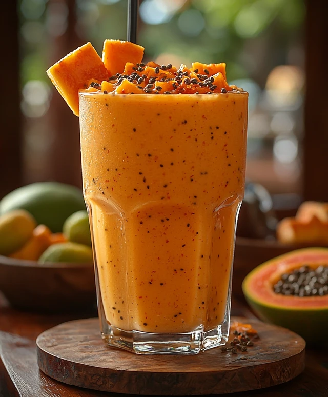 Smoothie papaye santé
