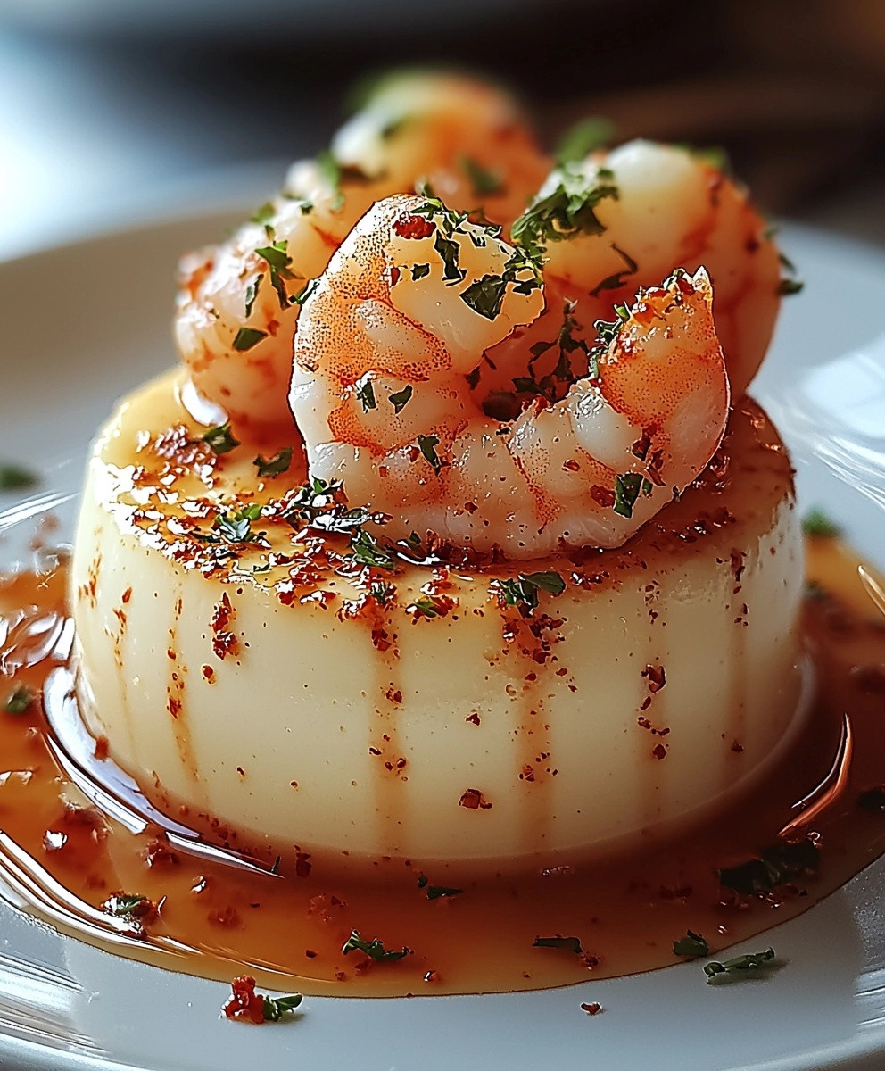 Panna cotta homard crevettes