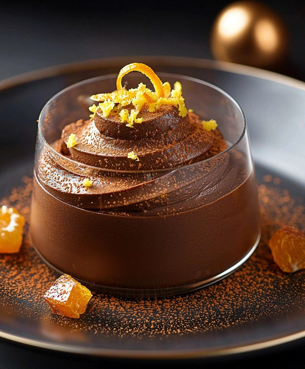 Mousse chocolat zeste d'orange