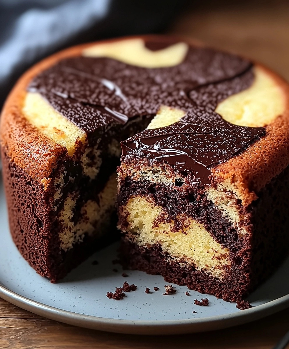 Cake Marbré Chocolat Moelleux