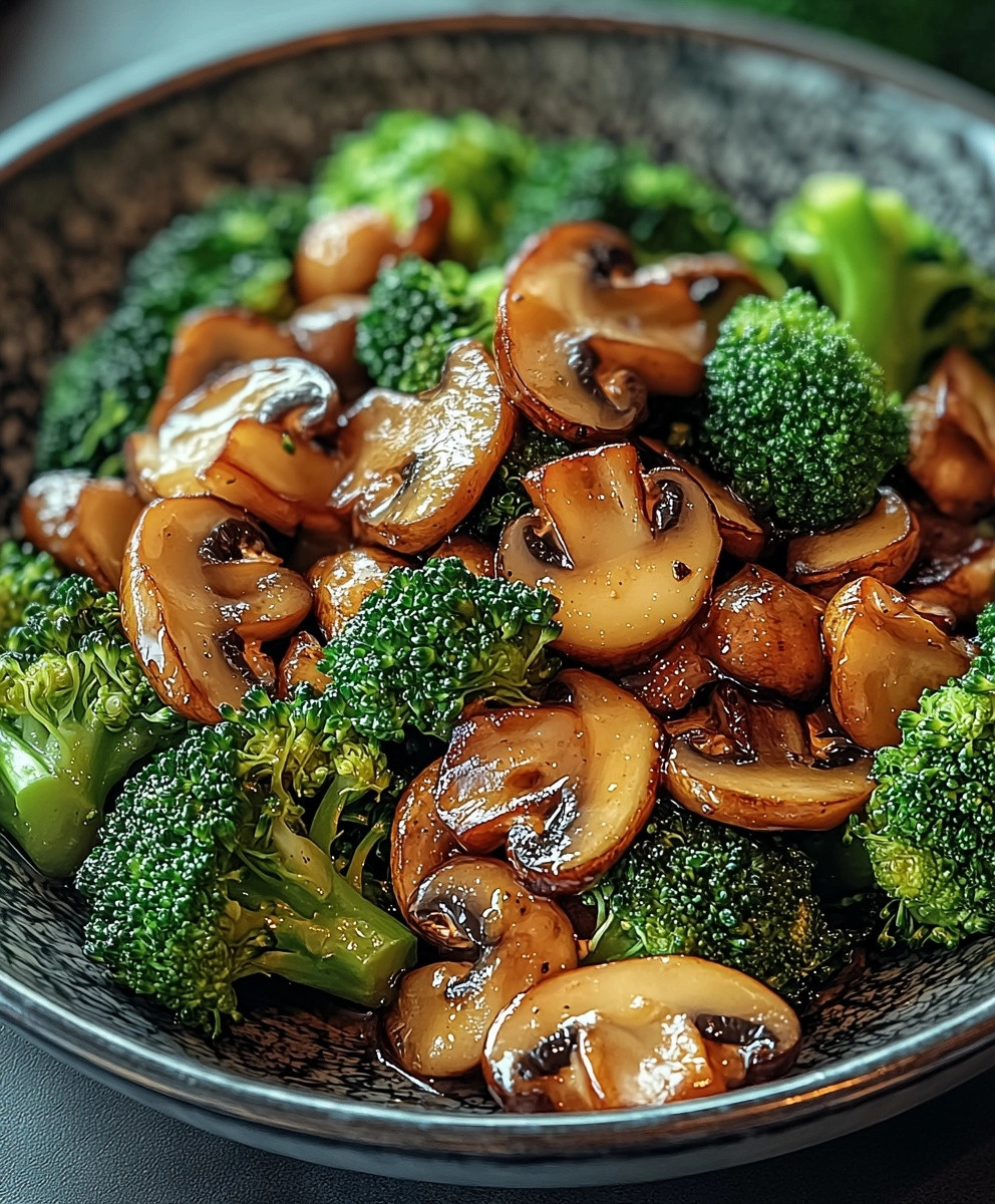 Sauté de brocoli et champignons
