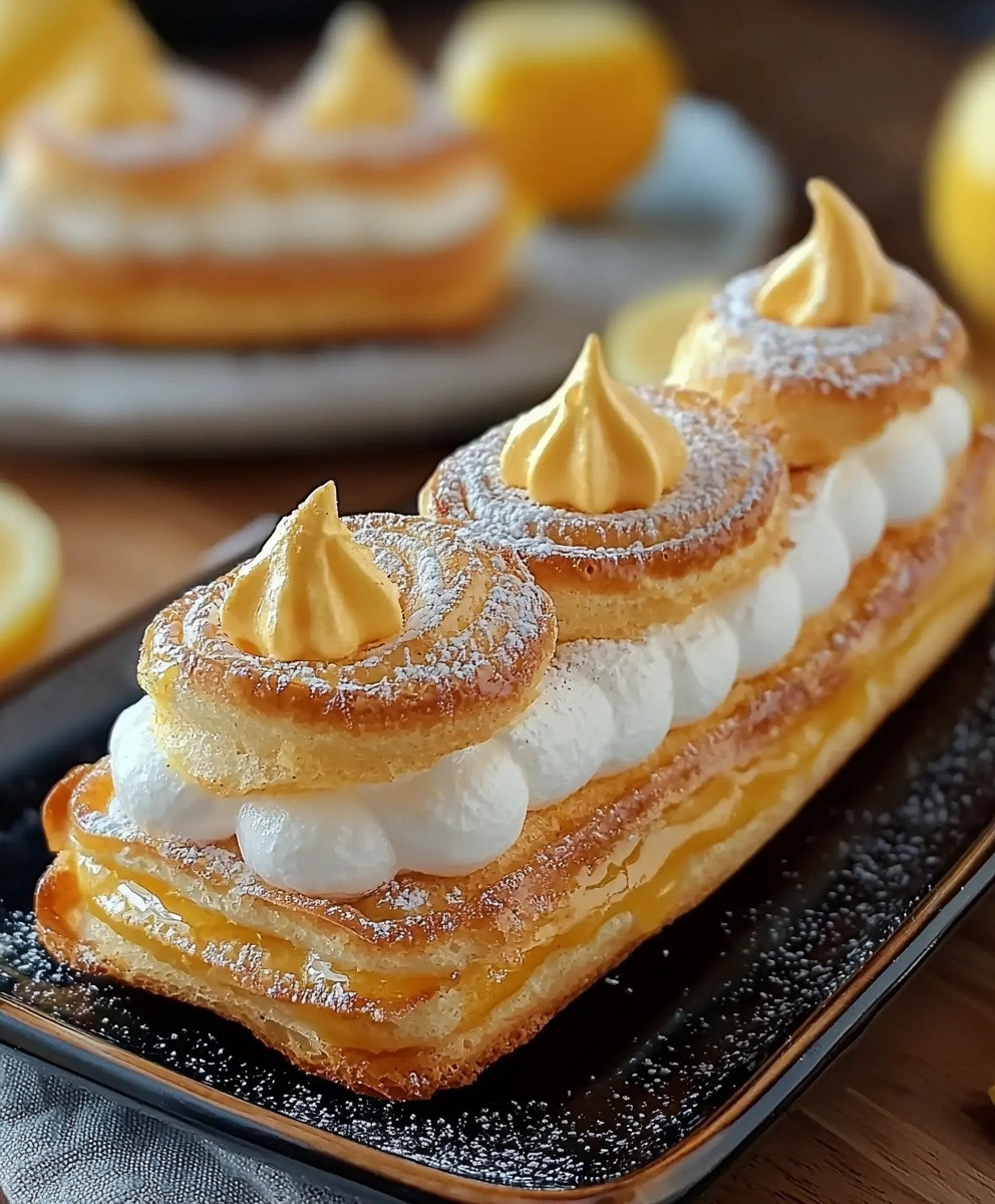éclairs meringués au citron