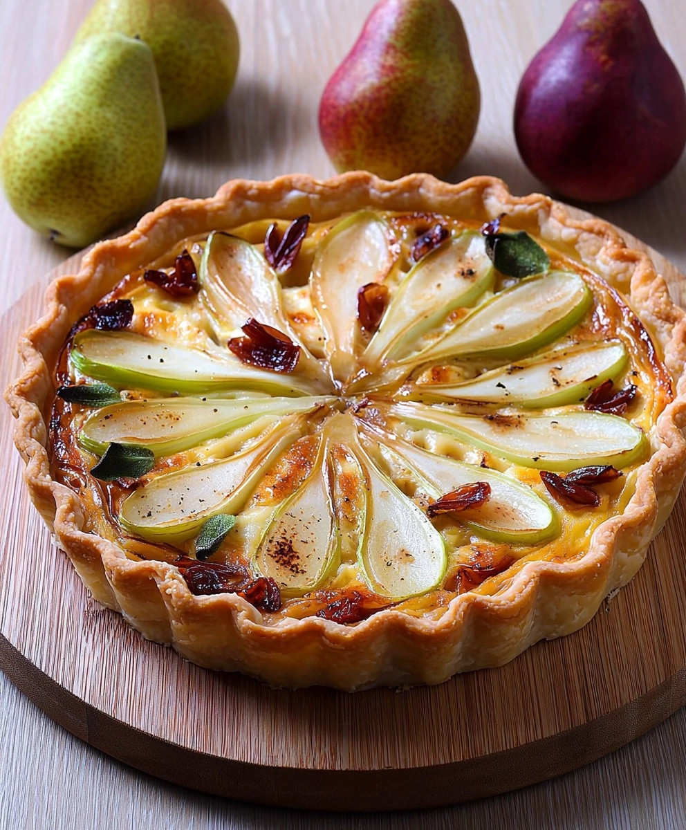 Quiche endives poires
