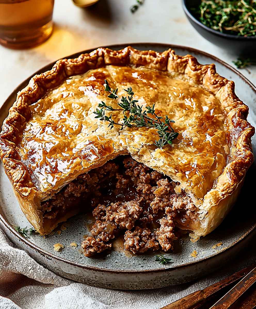Tourte à la viande savoureuse