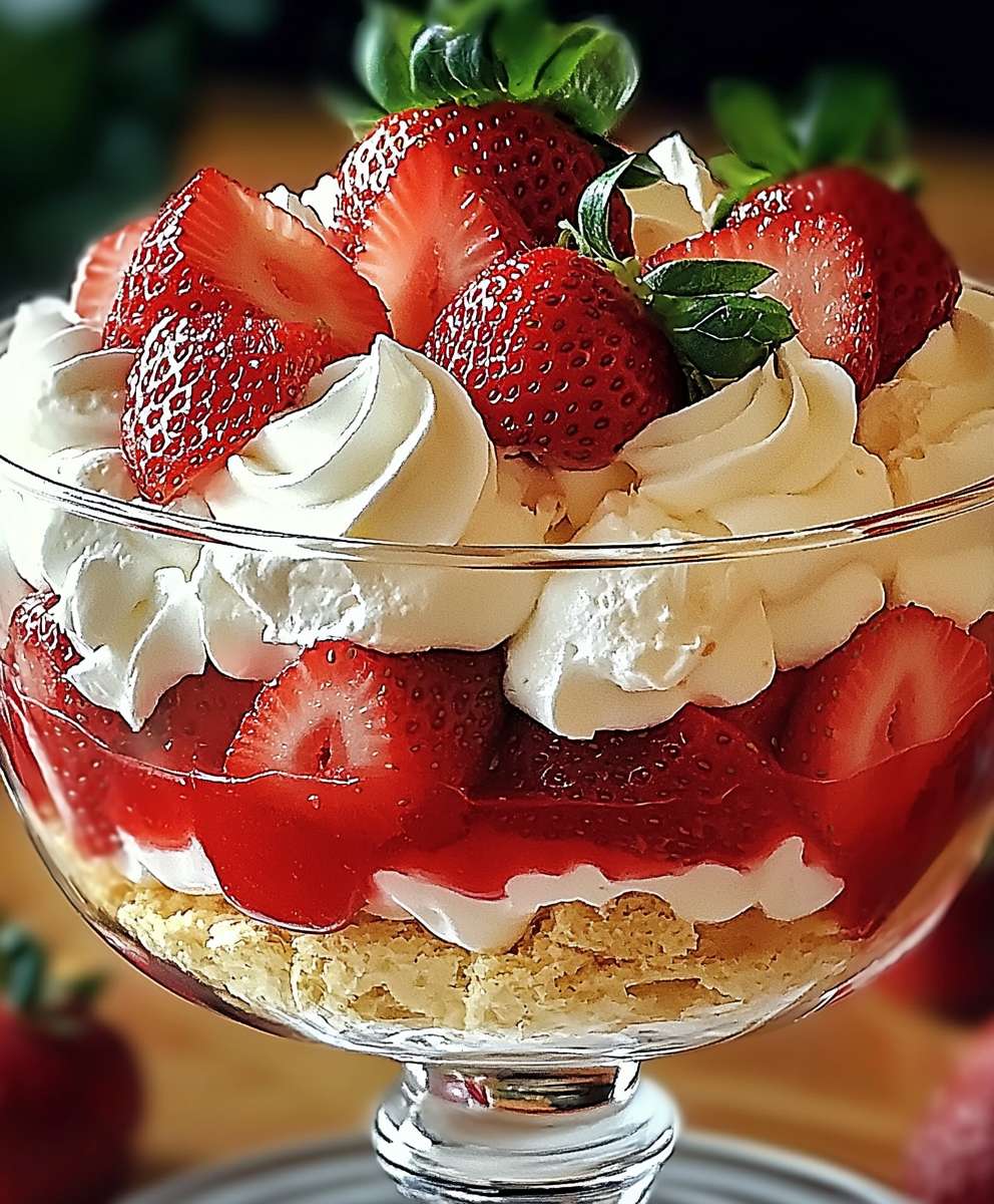 Trifle fraises chantilly gourmand