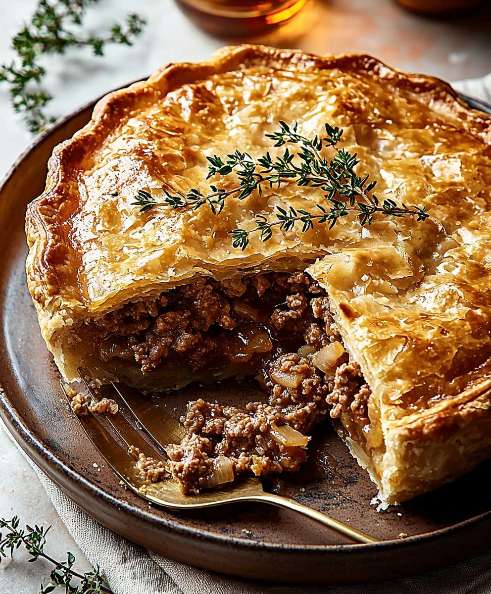 Tourte à la viande savoureuse