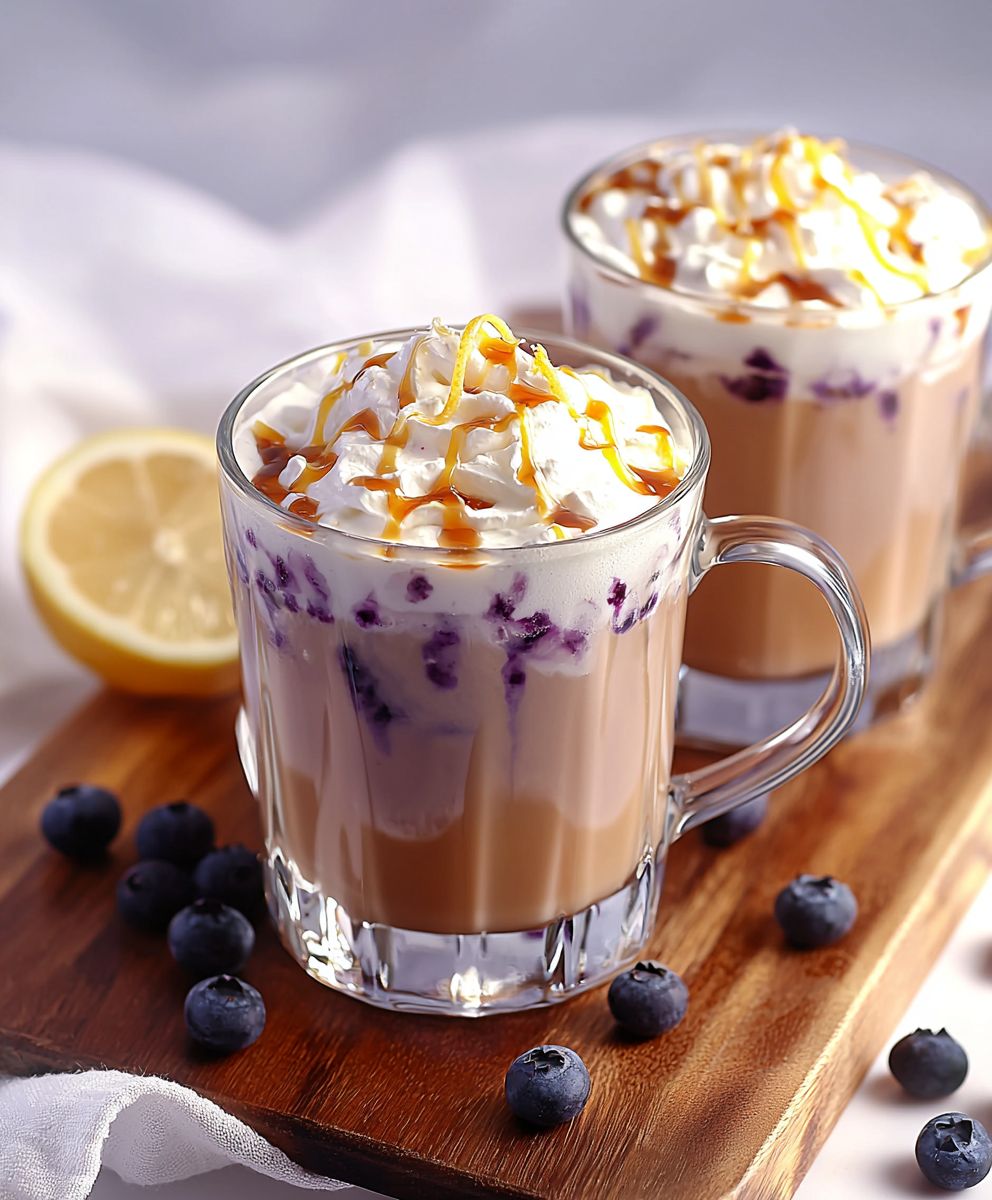 Limonade aux bleuets maison