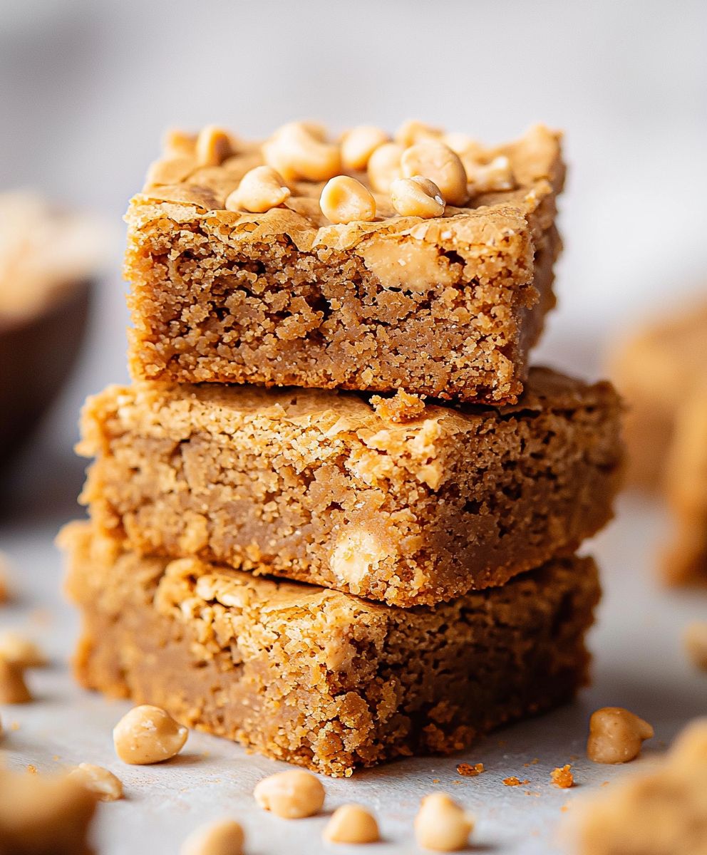 Blondies beurre de cacahuète