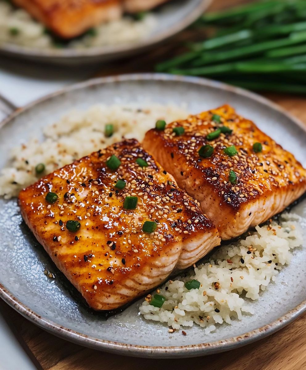 Saumon beurre Gochujang poêlé
