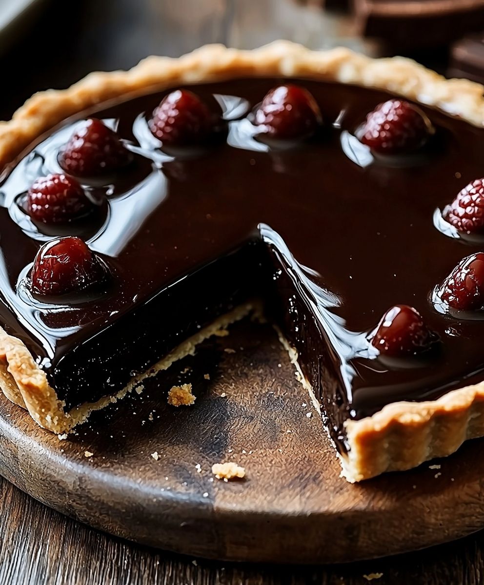 Tarte chocolat noir gourmande