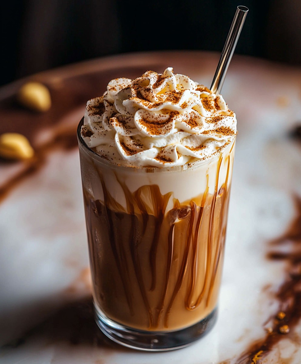 Café glacé épices citrouille