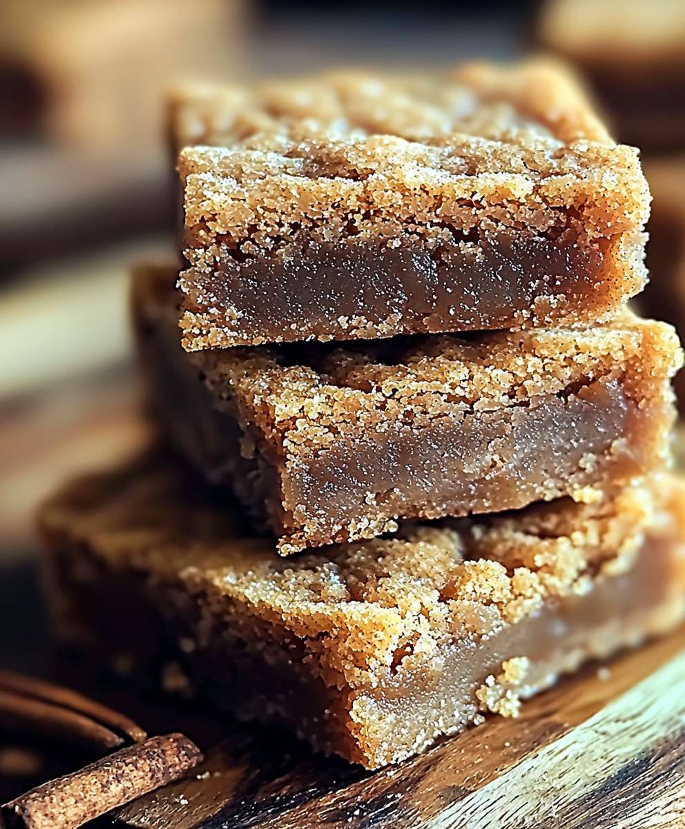 Blondies cannelle sucre