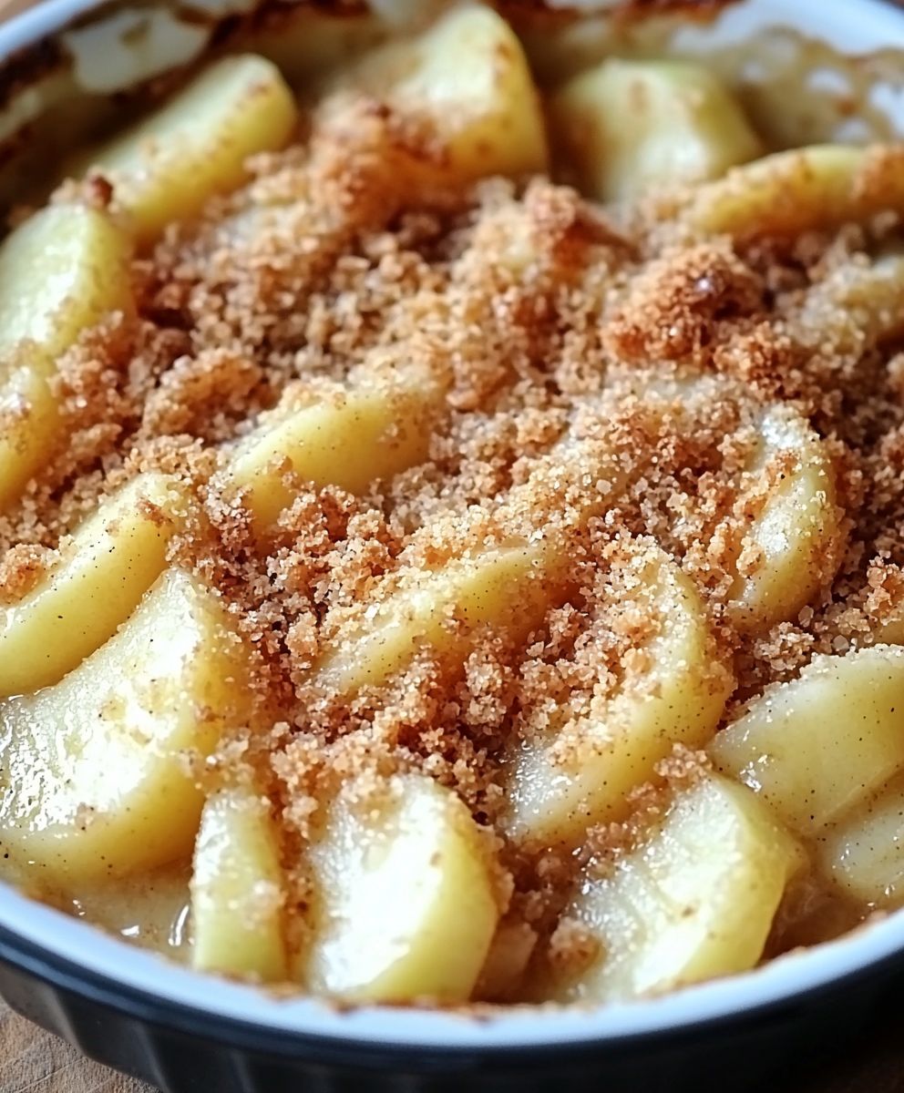 Crumble pommes rustique