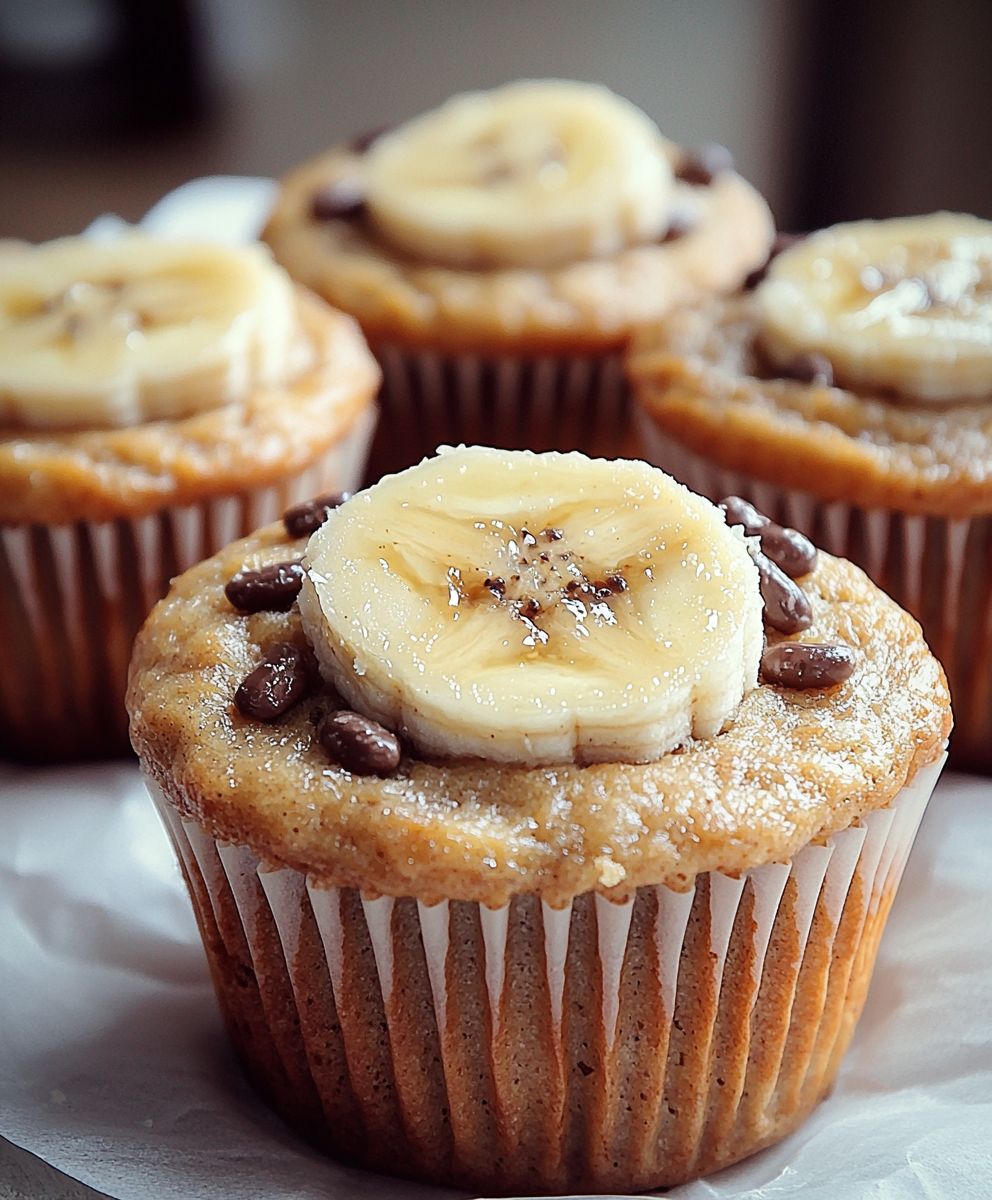 Muffins protéinés banane beurre cacahuète