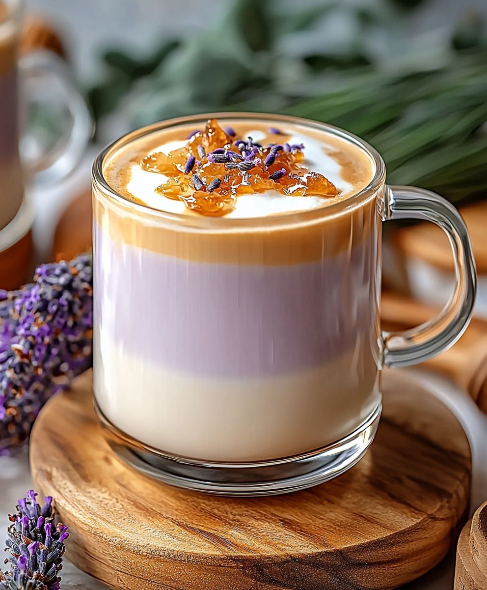 Latte miel lavande