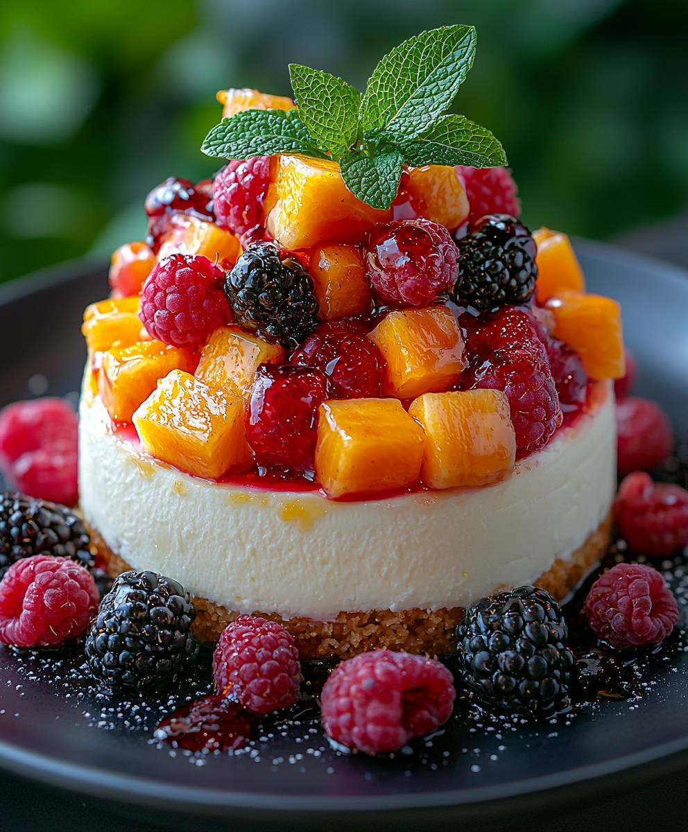 Salade de fruits cheesecake
