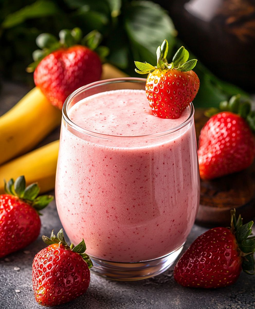 Smoothie fraise facile