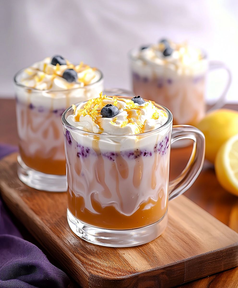 Limonade aux bleuets maison