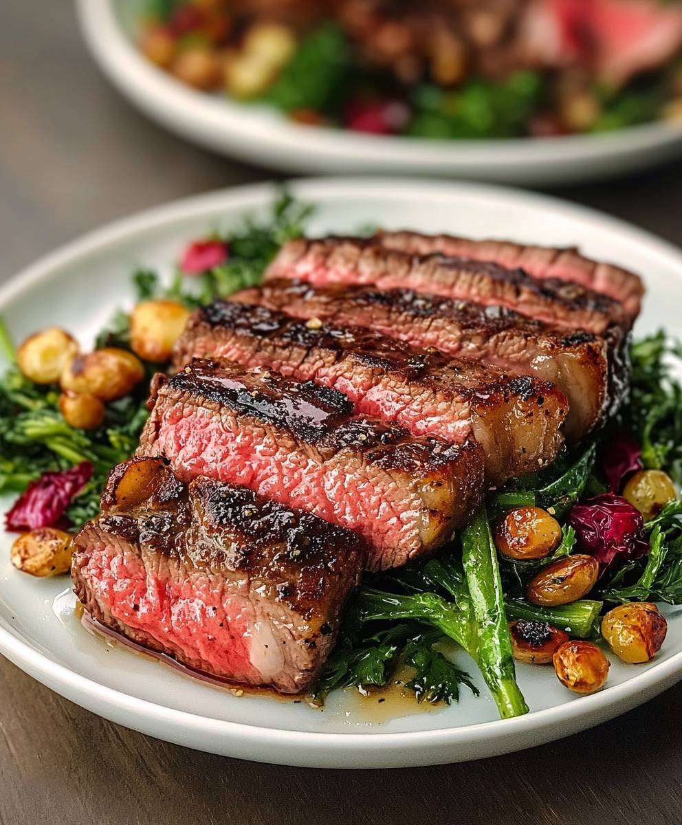 Steak épais cuisson inversée