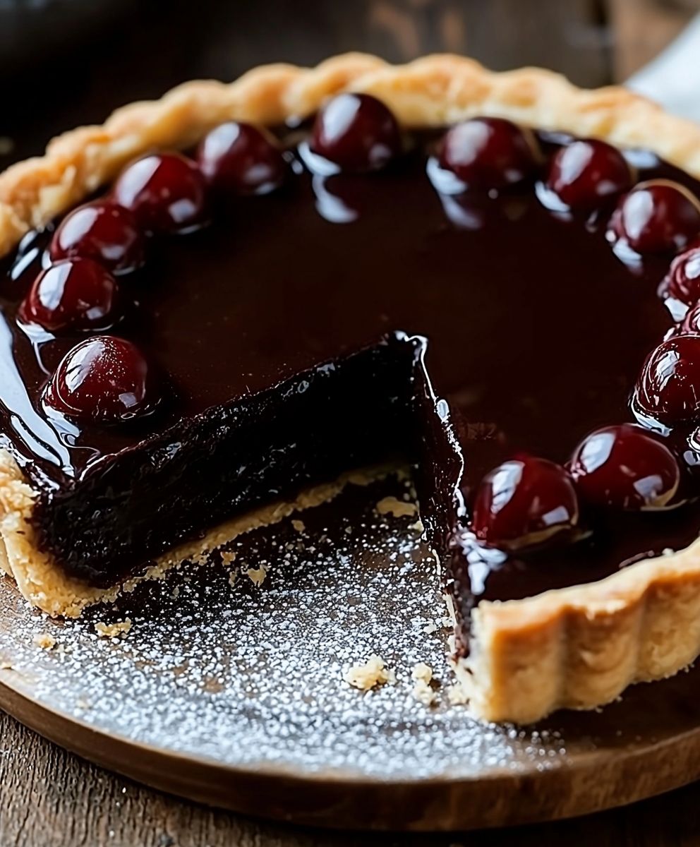 Tarte chocolat noir gourmande