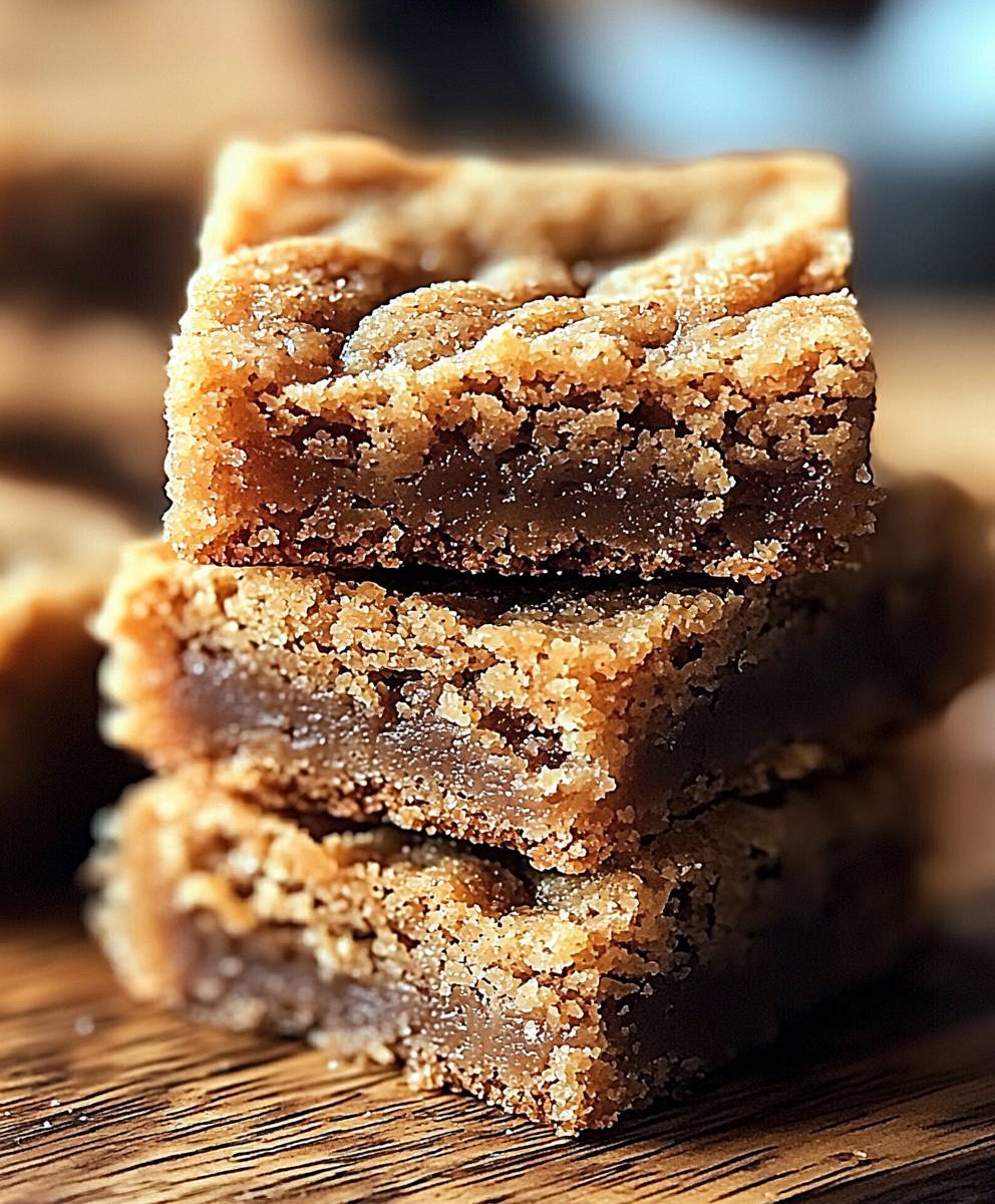 Blondies cannelle sucre