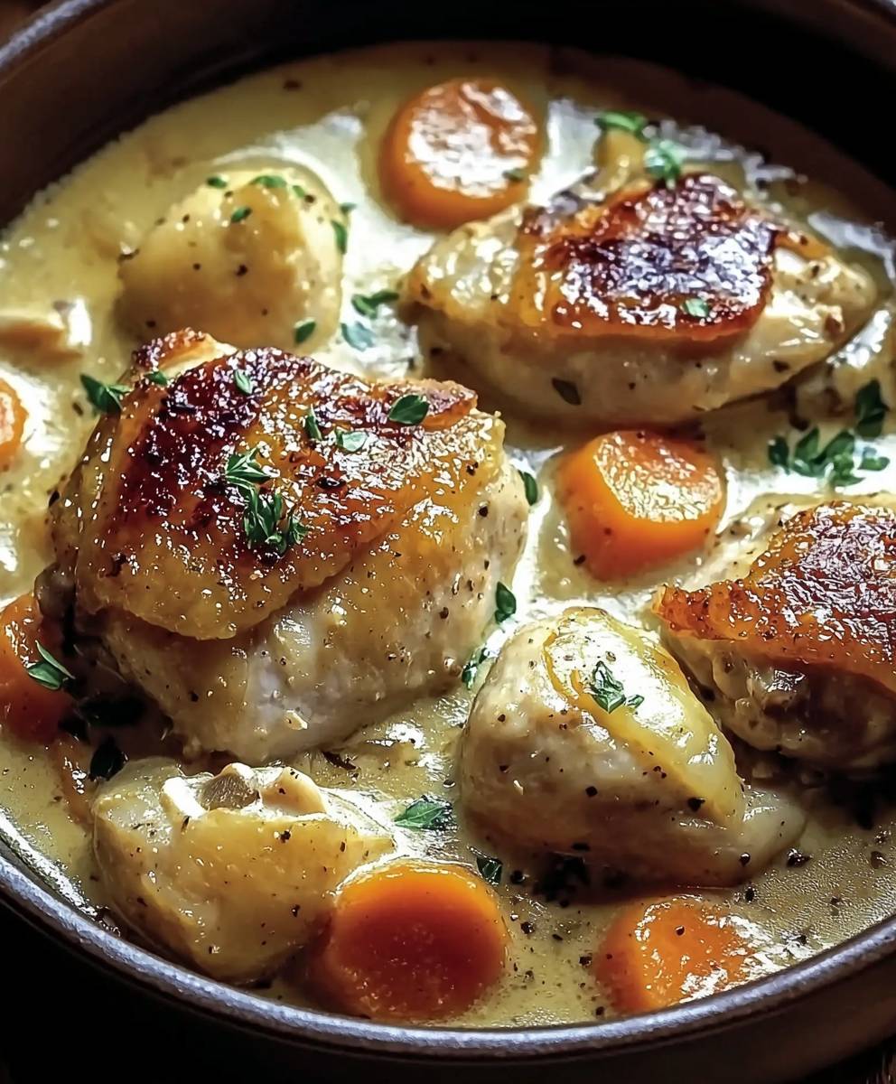 Blanquette de poulet onctueuse