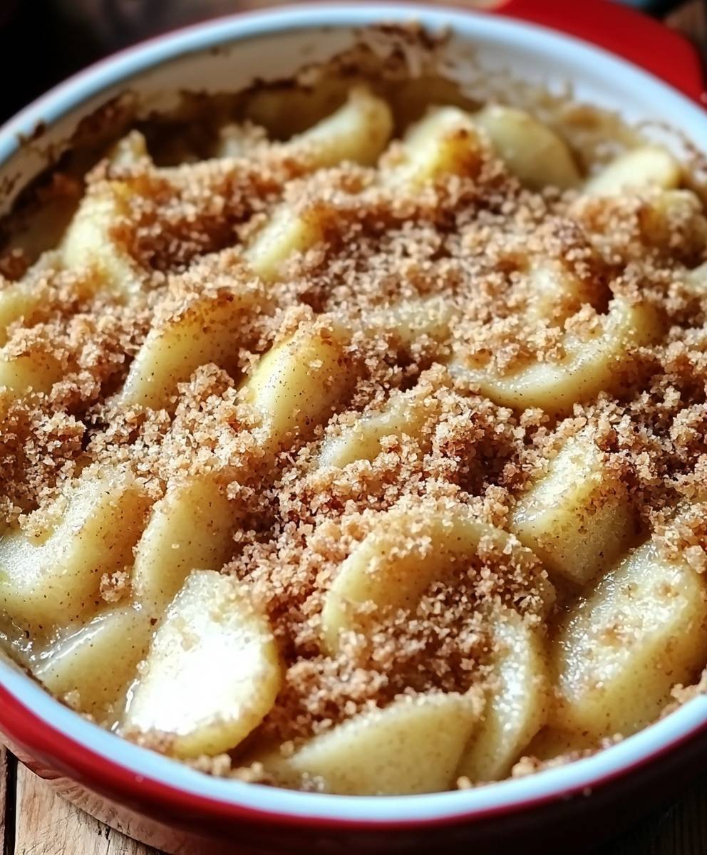 Crumble pommes rustique