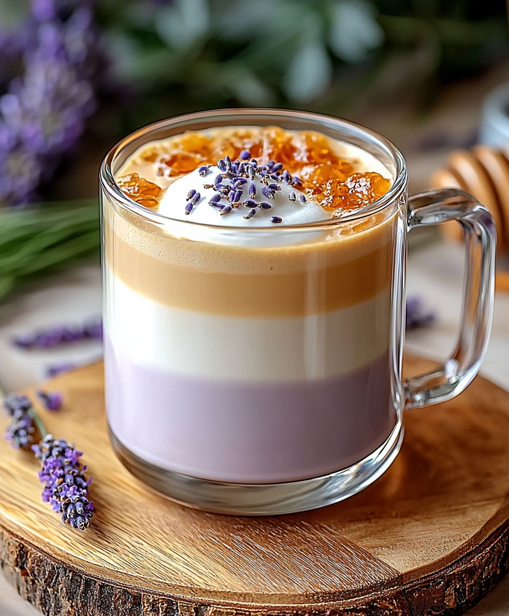 Latte miel lavande