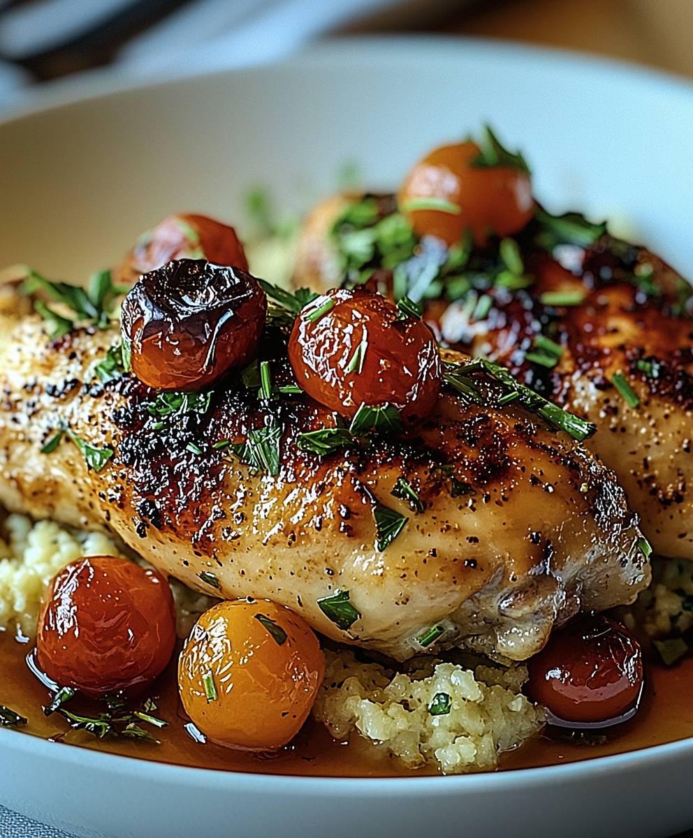 Poulet coco provençale herbes