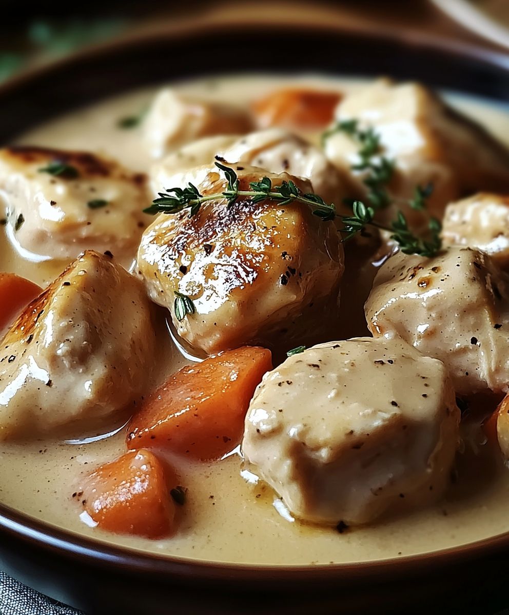 Blanquette de poulet crémeuse