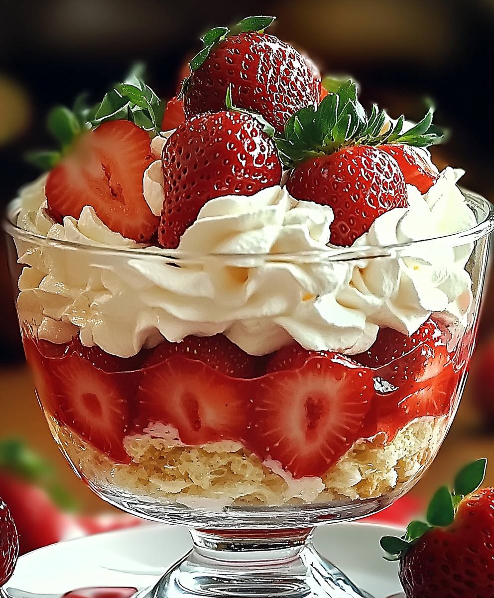 Trifle fraises chantilly gourmand