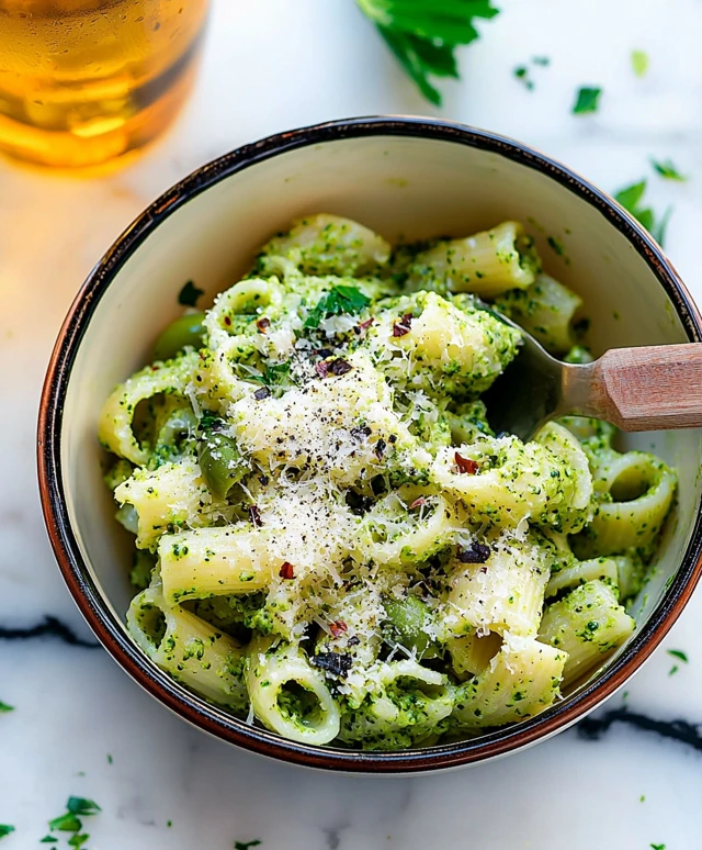 Pâtes au pesto de brocoli