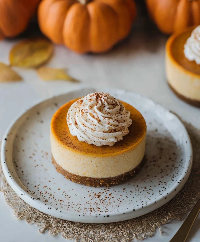 Mini cheesecakes citrouille