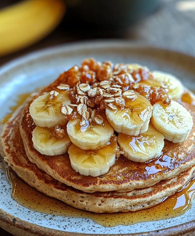 Crêpes saines banane avoine