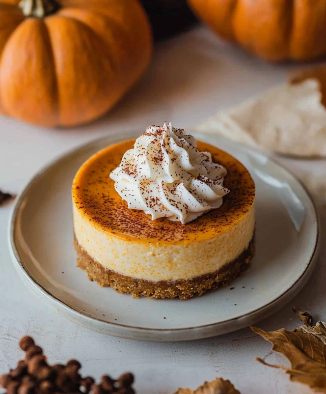 Mini cheesecakes citrouille