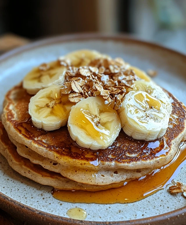 Crêpes saines banane avoine