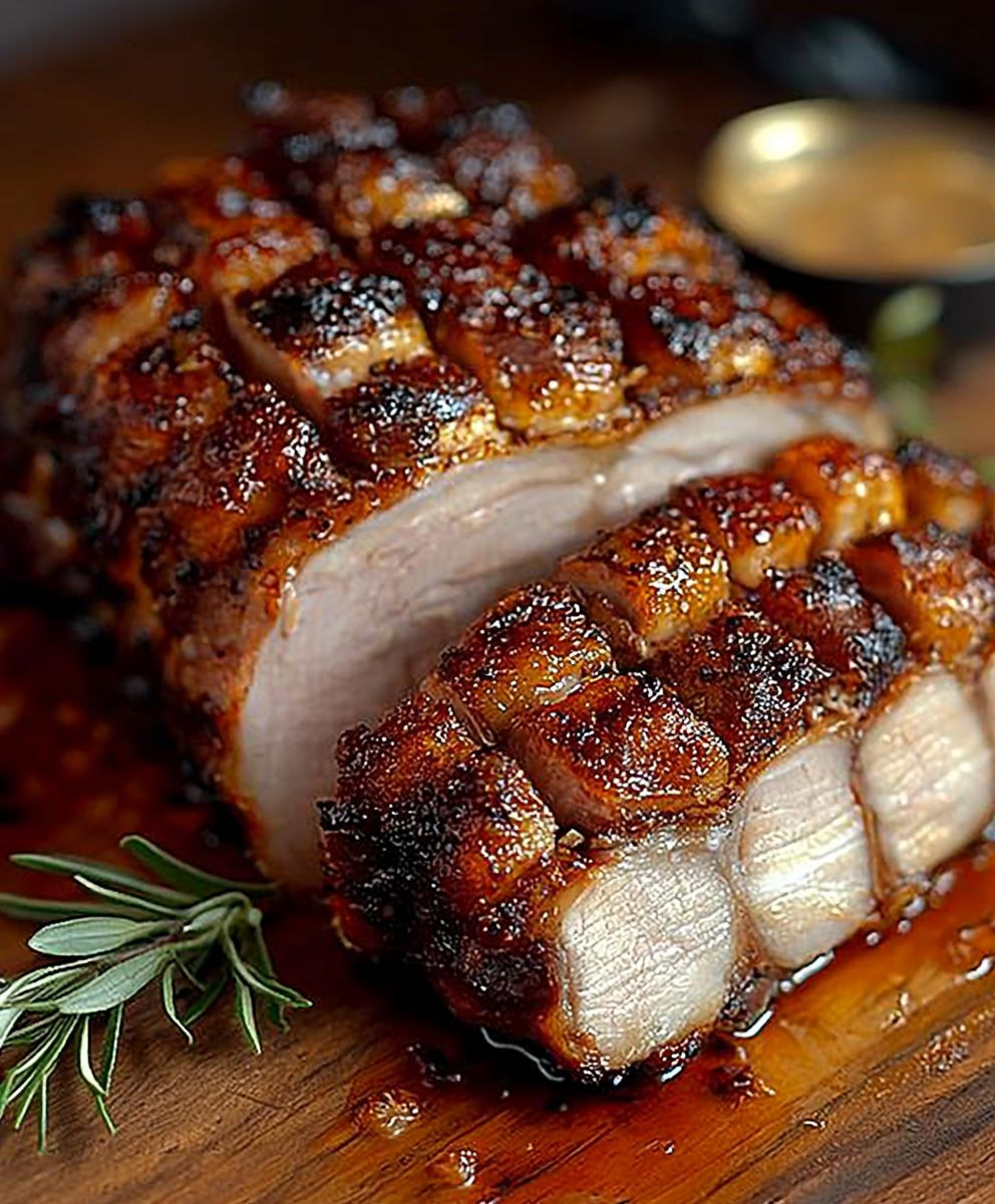 Rôti de porc croustillant