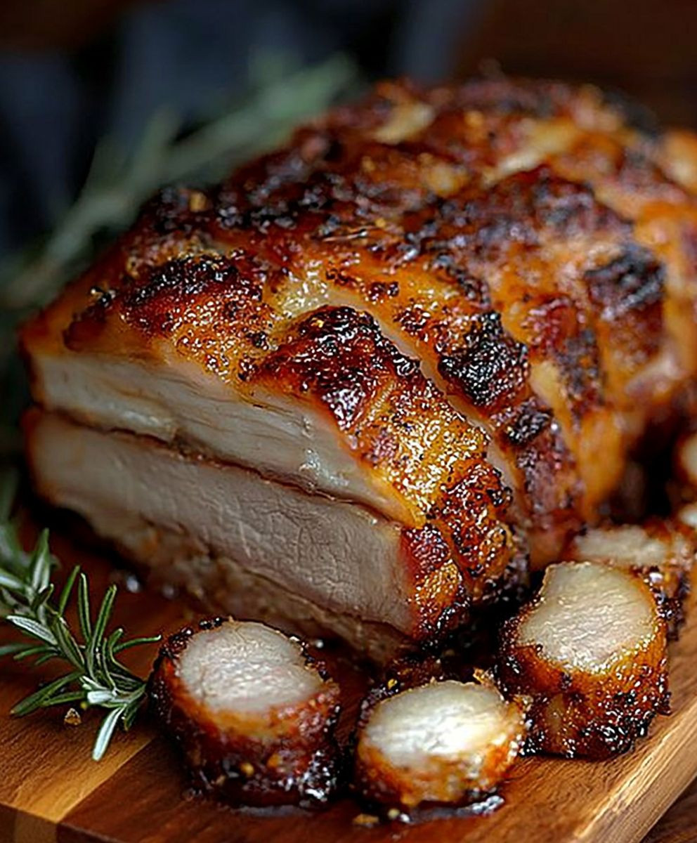 Rôti de porc croustillant
