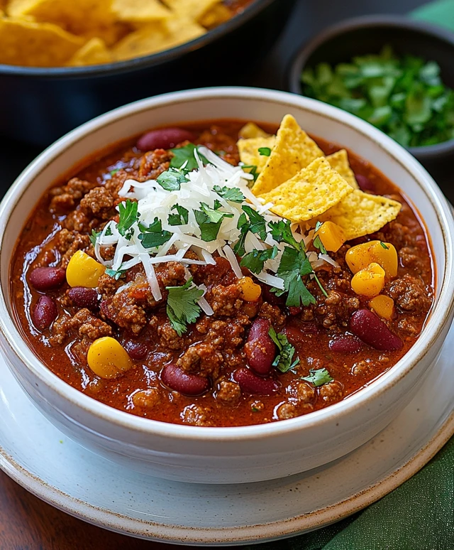 Chili con carne texan