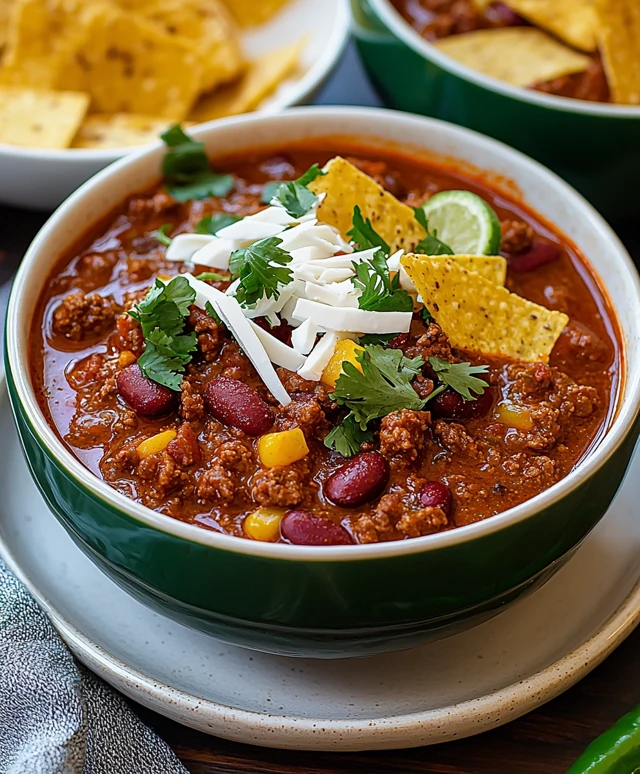 Chili con carne texan