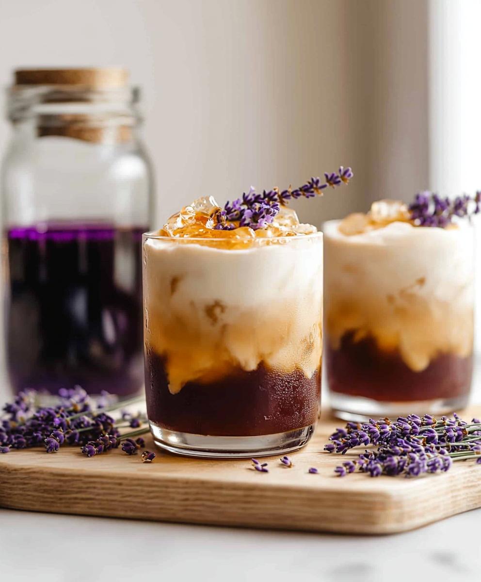Latte glacé lavande miel