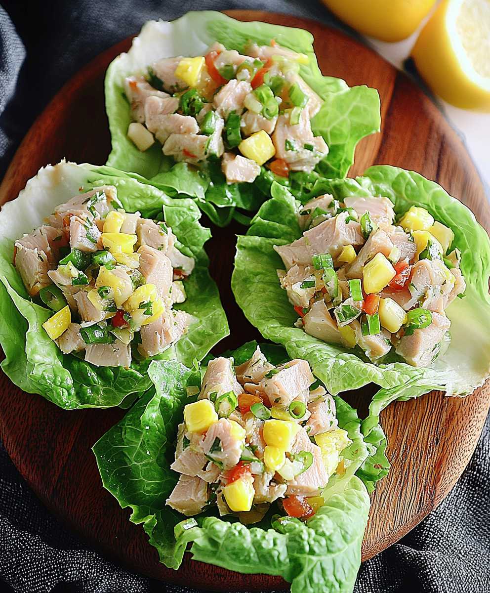 Wraps au thon et laitue