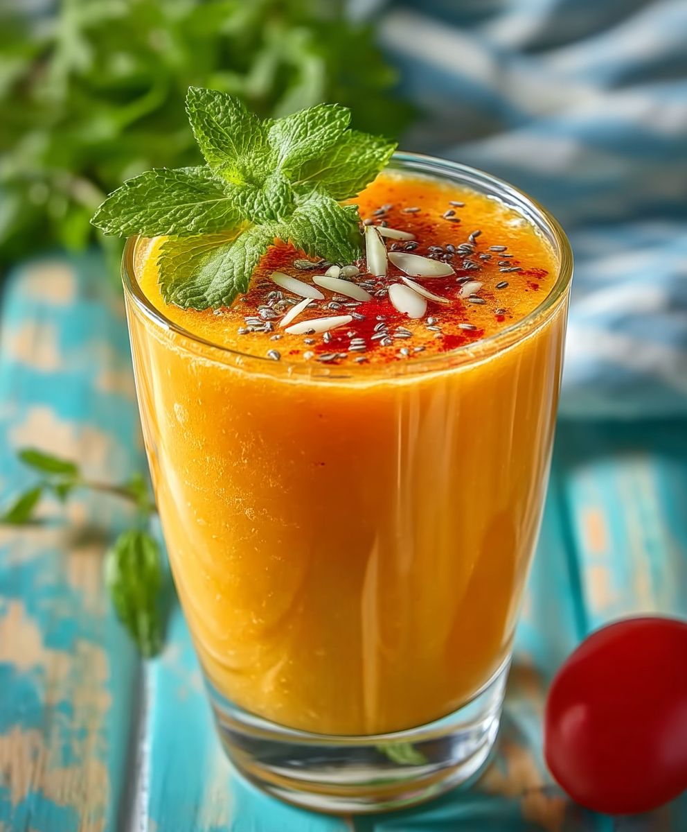 Smoothie melon pommes