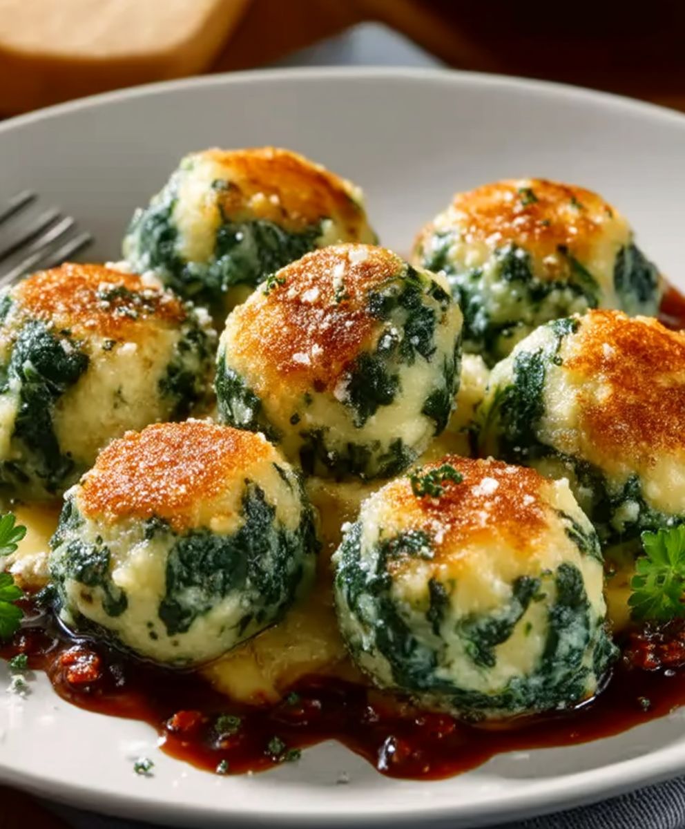 Gnudi épinards ricotta