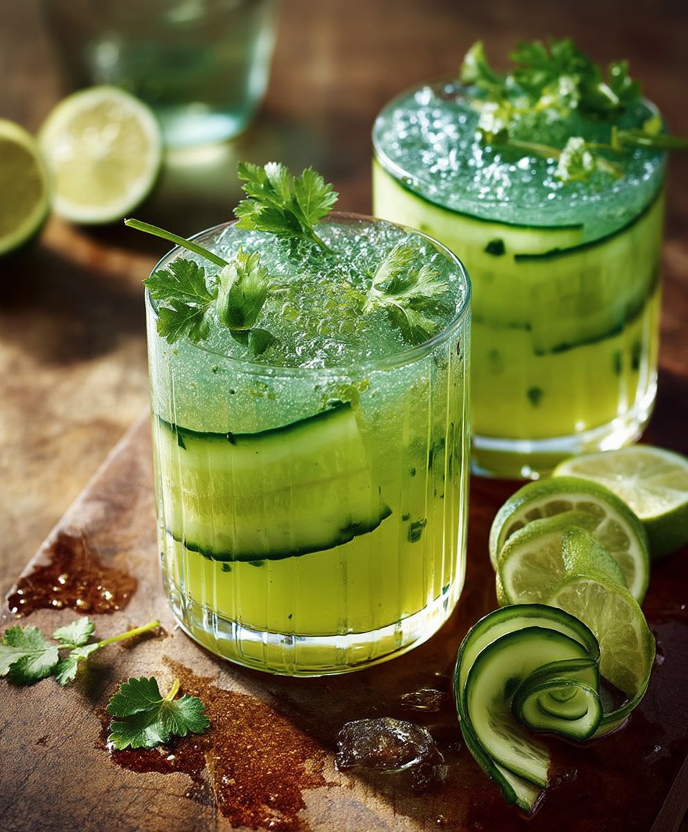 Cocktail gin concombre